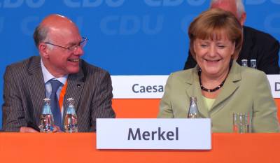 Bundestagspräsident Norbert Lammert und Bundeskanzlerin Angela Merkel.
(C) Wolfgang G. Schneider